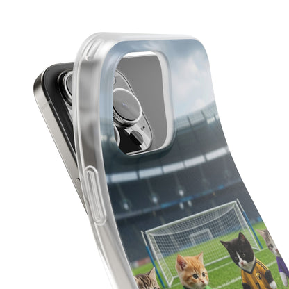 Cute Soccer Cats Phone Case — Kawaii Football Kit iPhone Cover