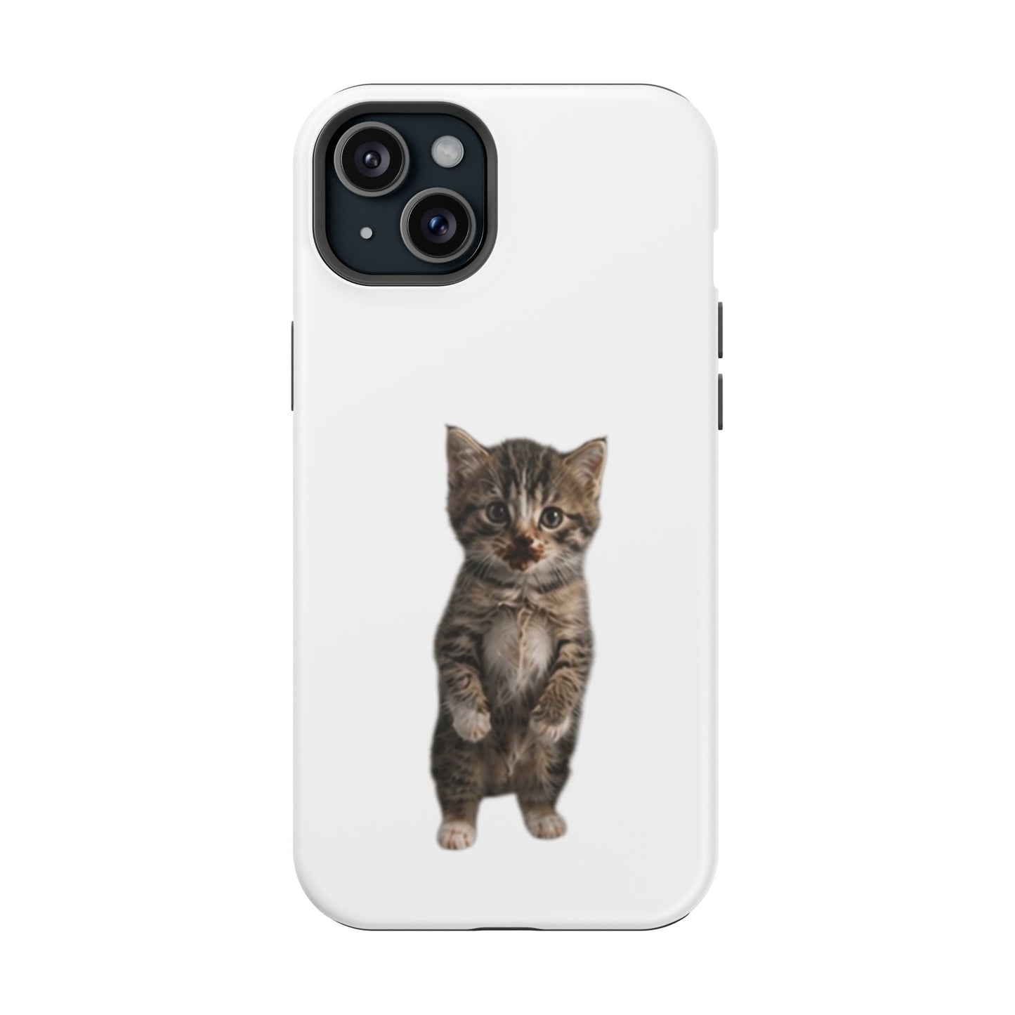 Cute Standing Kitten Magnetic Impact-Resistant Phone Case