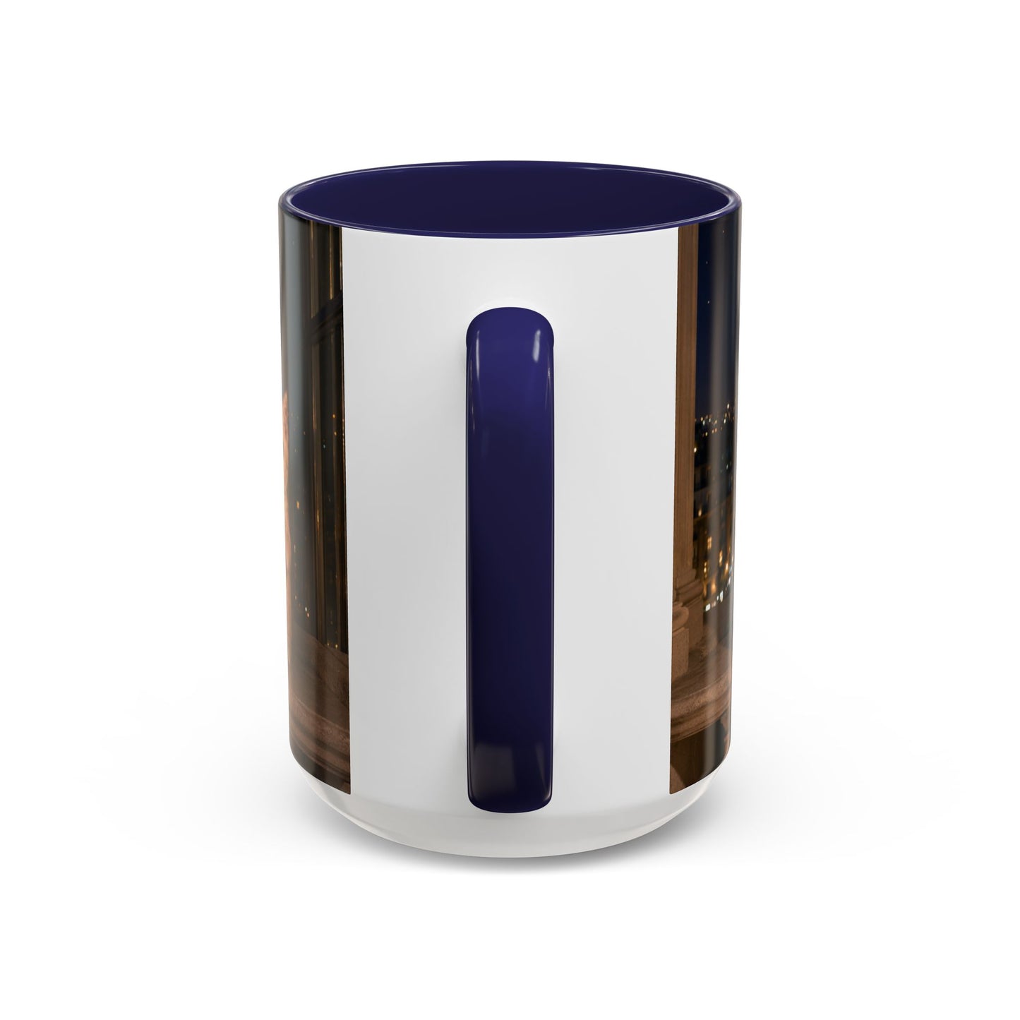 Paris Kittens Coffee Mug — Cute Cat Nightscape Accent Mug (11/15 oz)