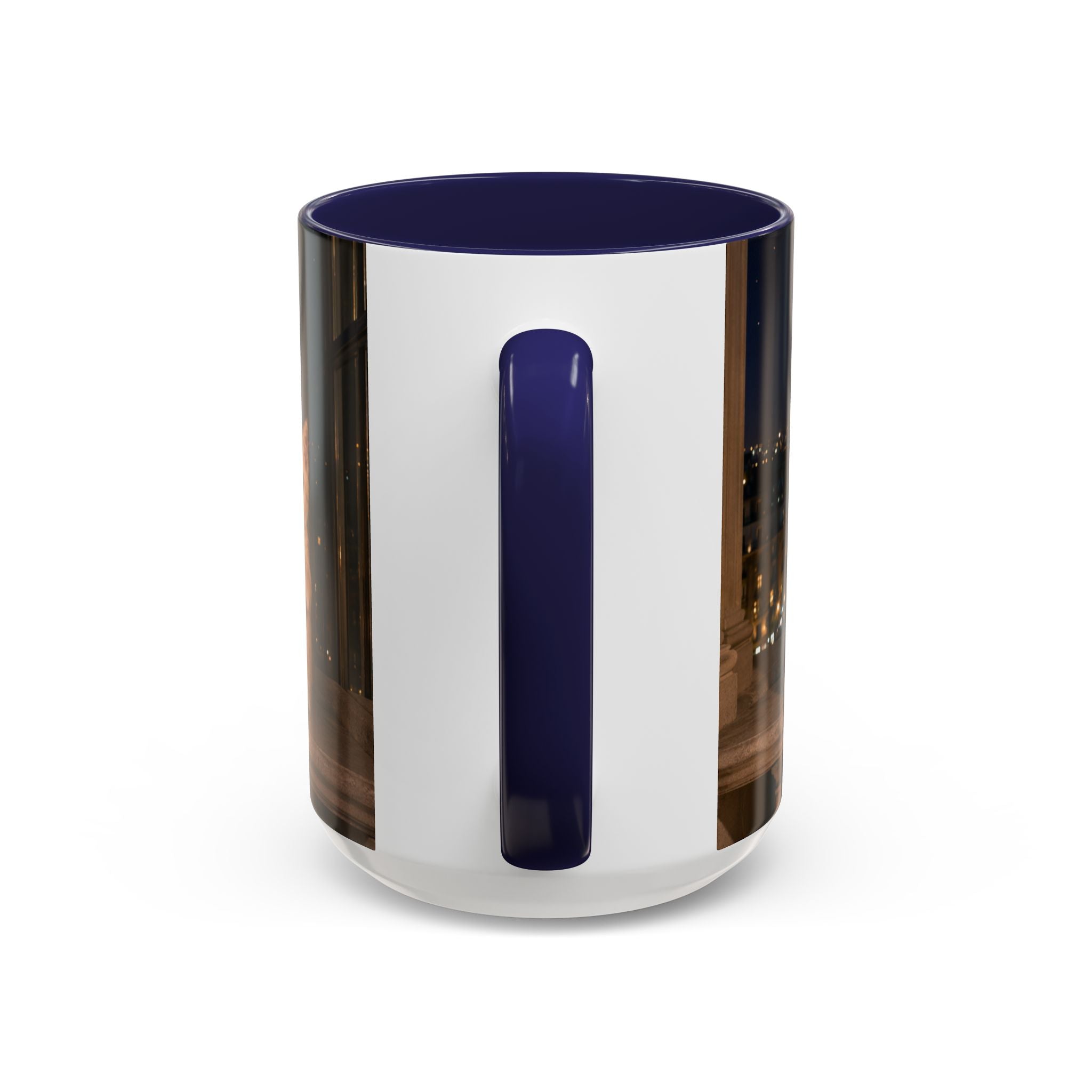 Paris Kittens Coffee Mug — Cute Cat Nightscape Accent Mug (11/15 oz)