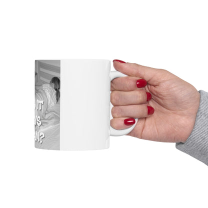Why Is It Always At 2 AM? Cat Coffee Mug Funny Nighttime Pet Lover Gift