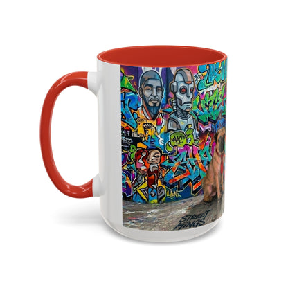 Graffiti Pets Coffee Mug — Colorful Street Art Dog & Cat Accent Mug (11/15oz)
