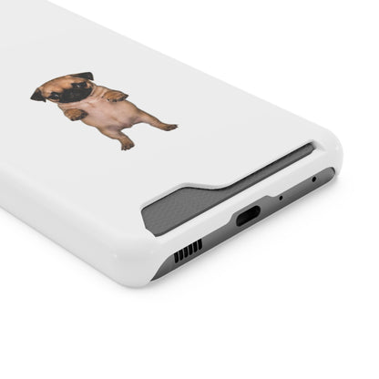Cute Standing Pug Phone Card Case