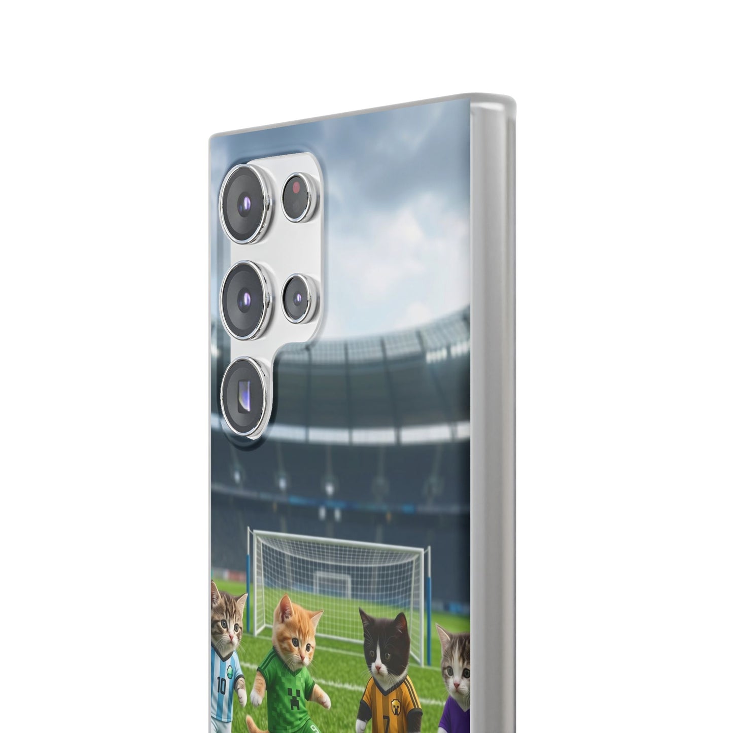 Cute Soccer Cats Phone Case — Kawaii Football Kit iPhone Cover