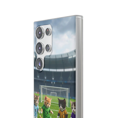 Cute Soccer Cats Phone Case — Kawaii Football Kit iPhone Cover