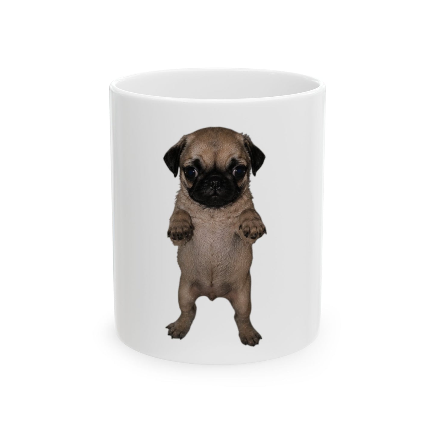 Cute Pug Puppy Ceramic Mug  (11oz & 15oz)