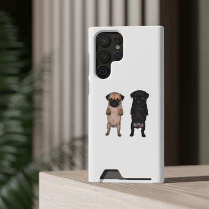 Pug Pair Card-Holder Phone Case