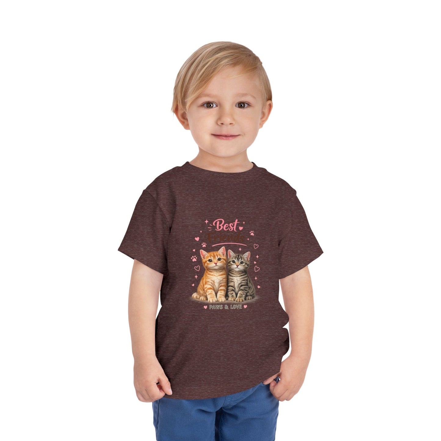 Best Friends Kitten Toddler Tee — Paws & Love Cute Cat Shirt
