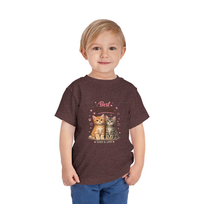 Best Friends Kitten Toddler Tee — Paws & Love Cute Cat Shirt