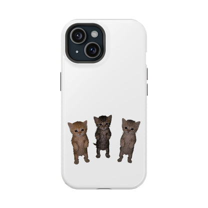 Cute Trio Kittens  Magnetic Impact-Resistant Phone Case