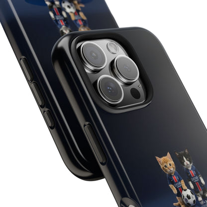 Phone Case — Cute Soccer Cats Design (Kawaii Kitten Football Fans)
