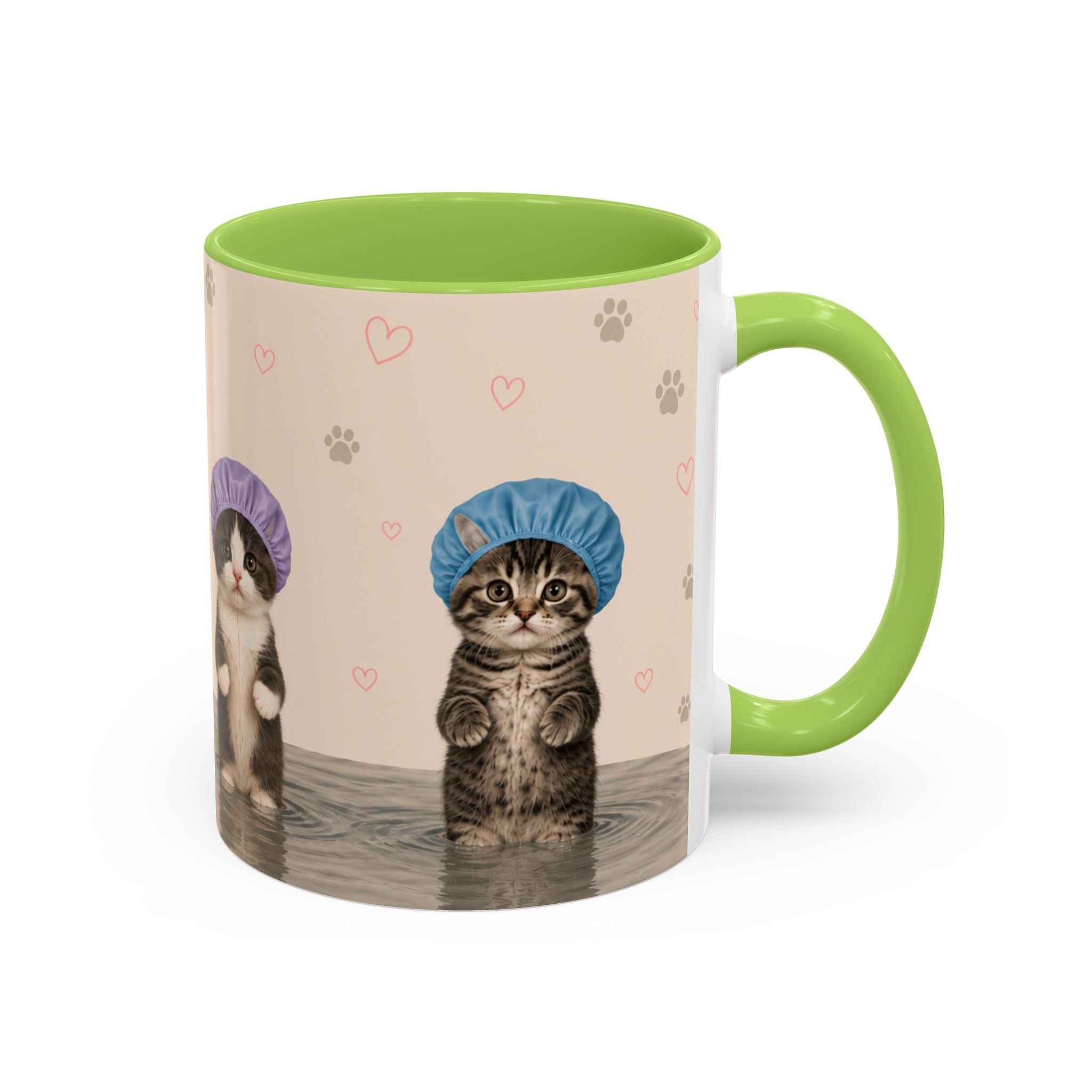 Cute Kittens in Shower Caps Accent Coffee Mug – 11/15oz