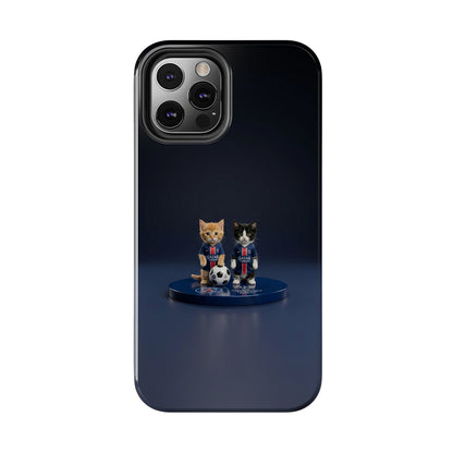 Phone Case — Cute Soccer Cats Design (Kawaii Kitten Football Fans)