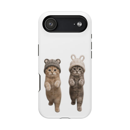 Cute Kittens in Hats Magnetic Impact Phone Case