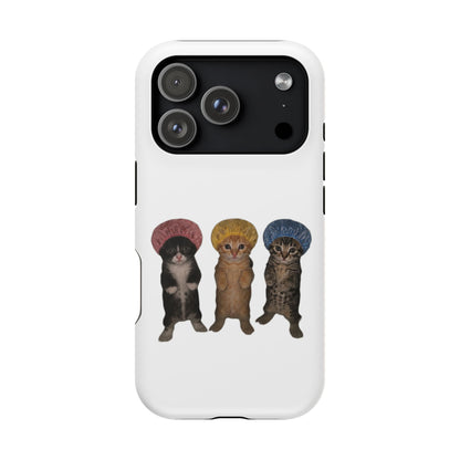 Cute Kittens in Bonnets  Magnetic Impact-Resistant Phone Case