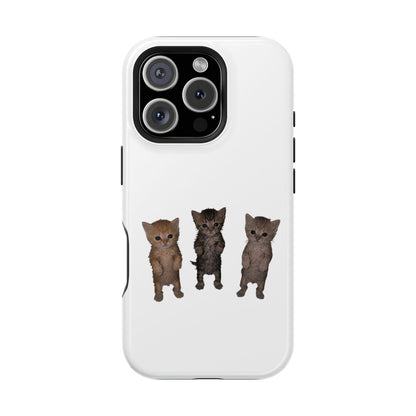 Cute Standing Kittens Magnetic Impact-Resistant Phone Case