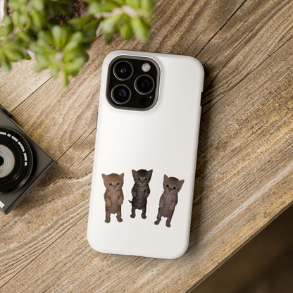 Cute Trio Kittens  Magnetic Impact-Resistant Phone Case