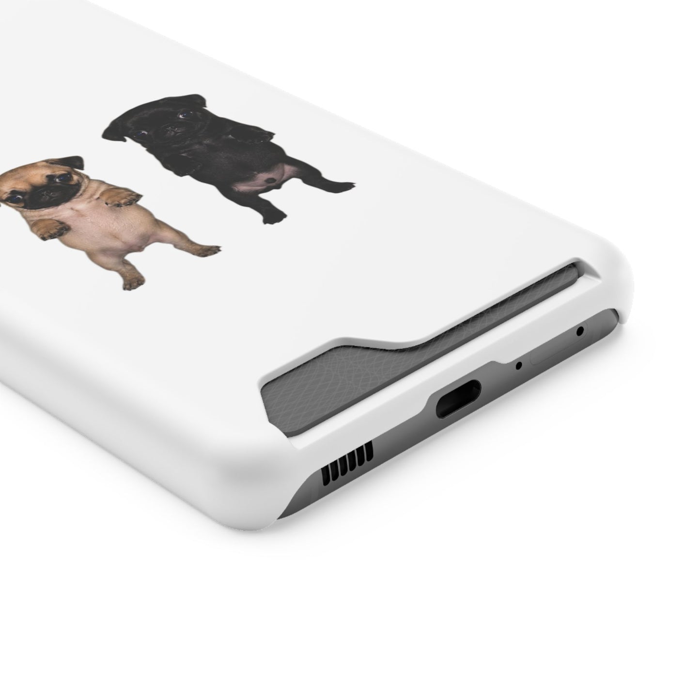 Pug Pair Card-Holder Phone Case