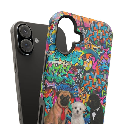 Puppy Squad Graffiti Phone Case — Impact-Resistant Protective Case