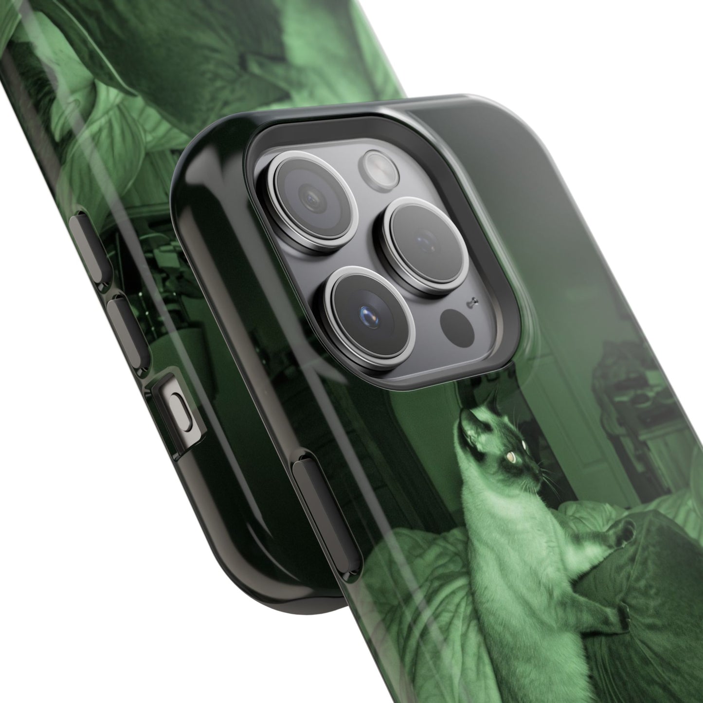 Phone Case 'Trust Everything You See' Green Dog Photo Magnetic Impact-Resistant Case
