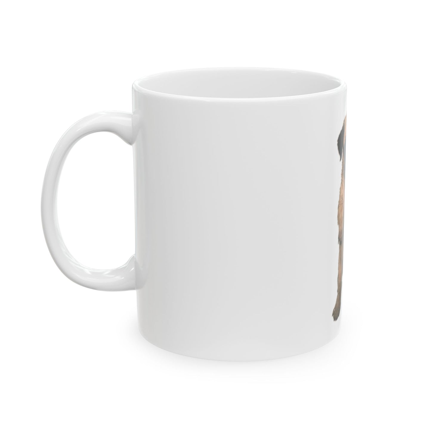 Pug Puppy Standing Ceramic Mug  (11oz & 15oz)