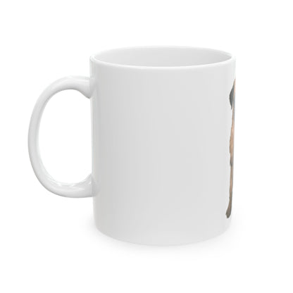 Pug Puppy Standing Ceramic Mug  (11oz & 15oz)