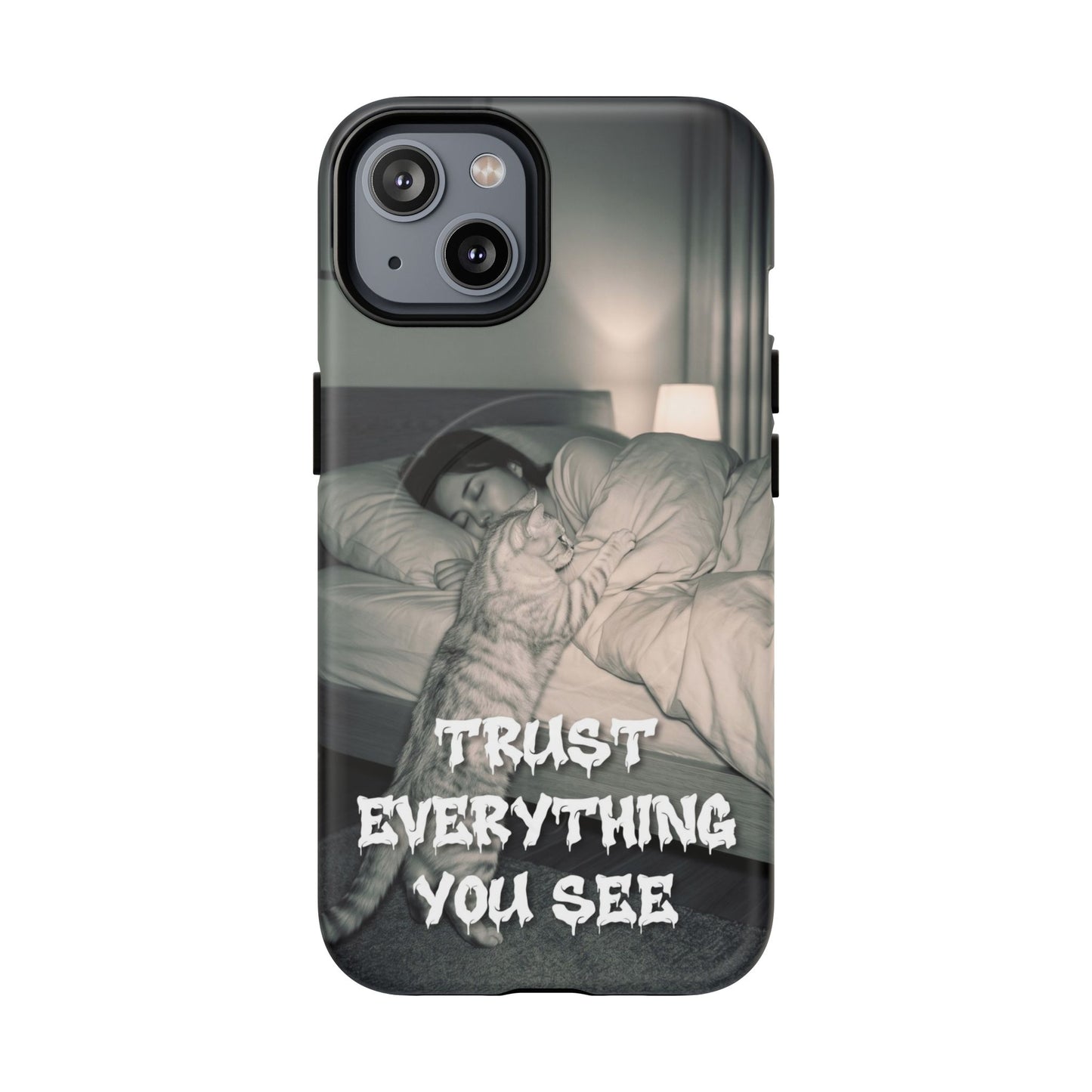 Phone Case ‘Trust Everything You See’ Surreal Sleep Graphic Tough Magnetic Case