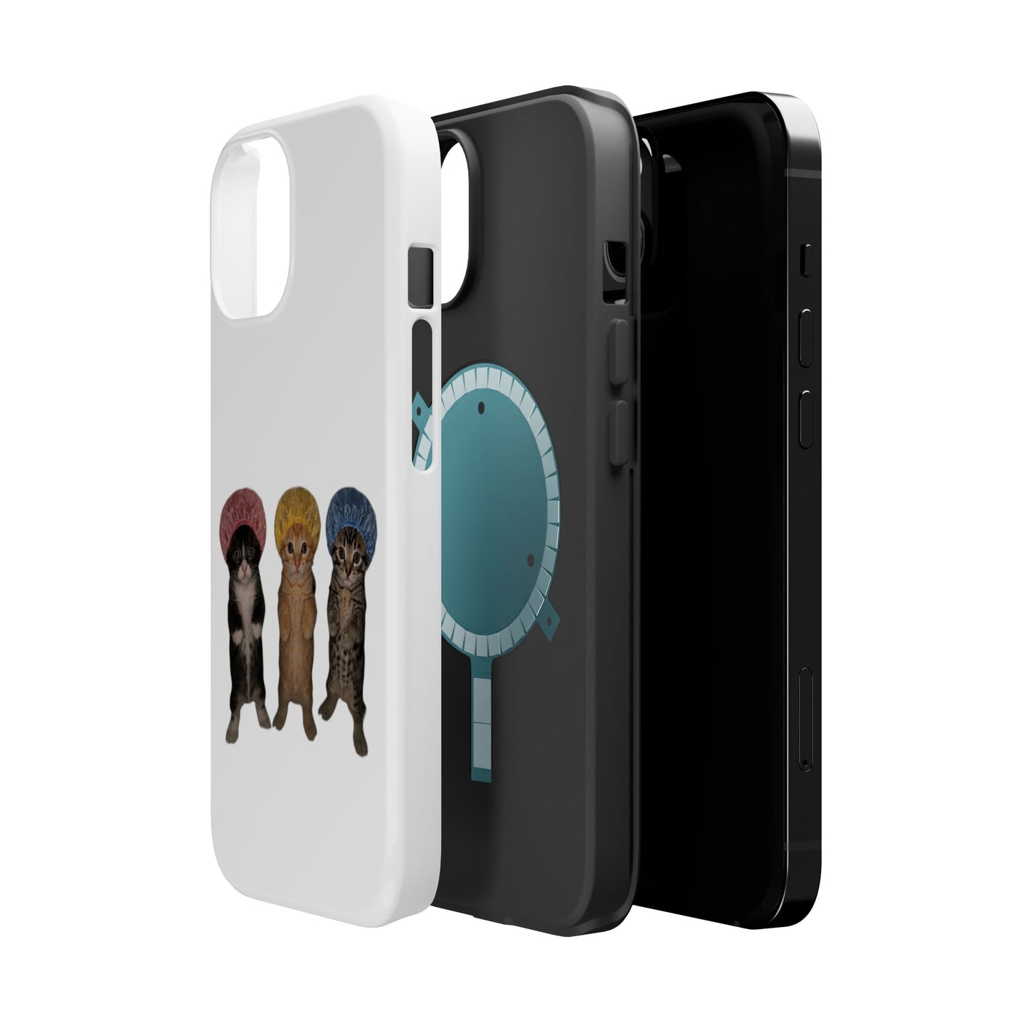 Cute Kittens in Bonnets  Magnetic Impact-Resistant Phone Case