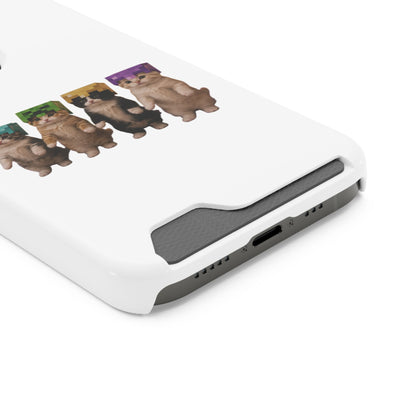 Minecraft Kittens Cat Phone Case with Card Holder