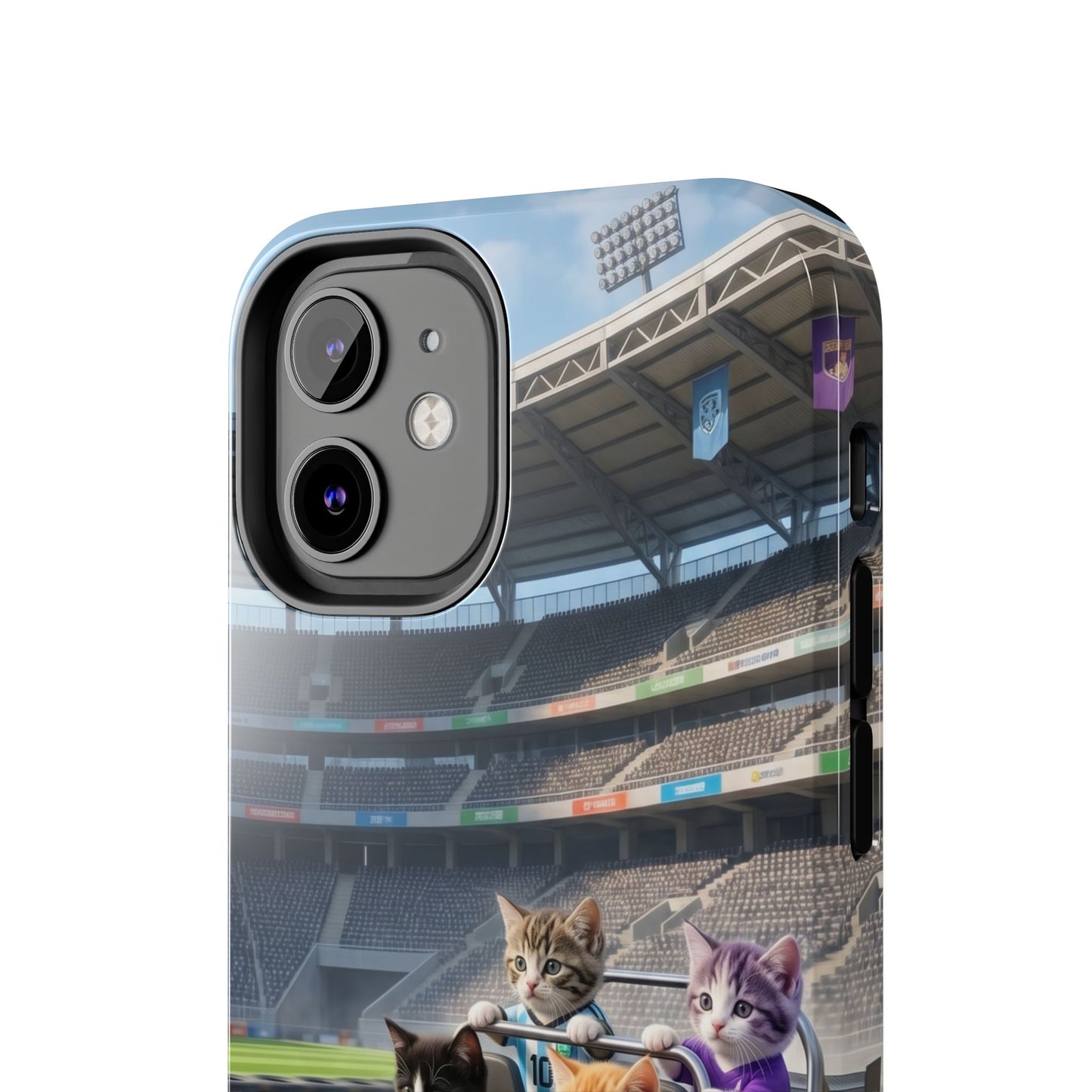 Racing Cats Tough Phone Case — Cute Kittens Driving Racecar Phone Cover