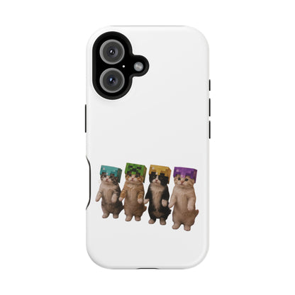 Dancing Kittens Minecraft Helmet Magnetic Impact-Resistant Phone Case