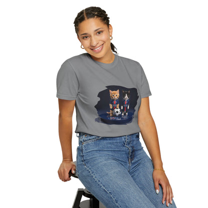 Cat Soccer Players T‑Shirt — Cute Kitten Football Graphic Tee