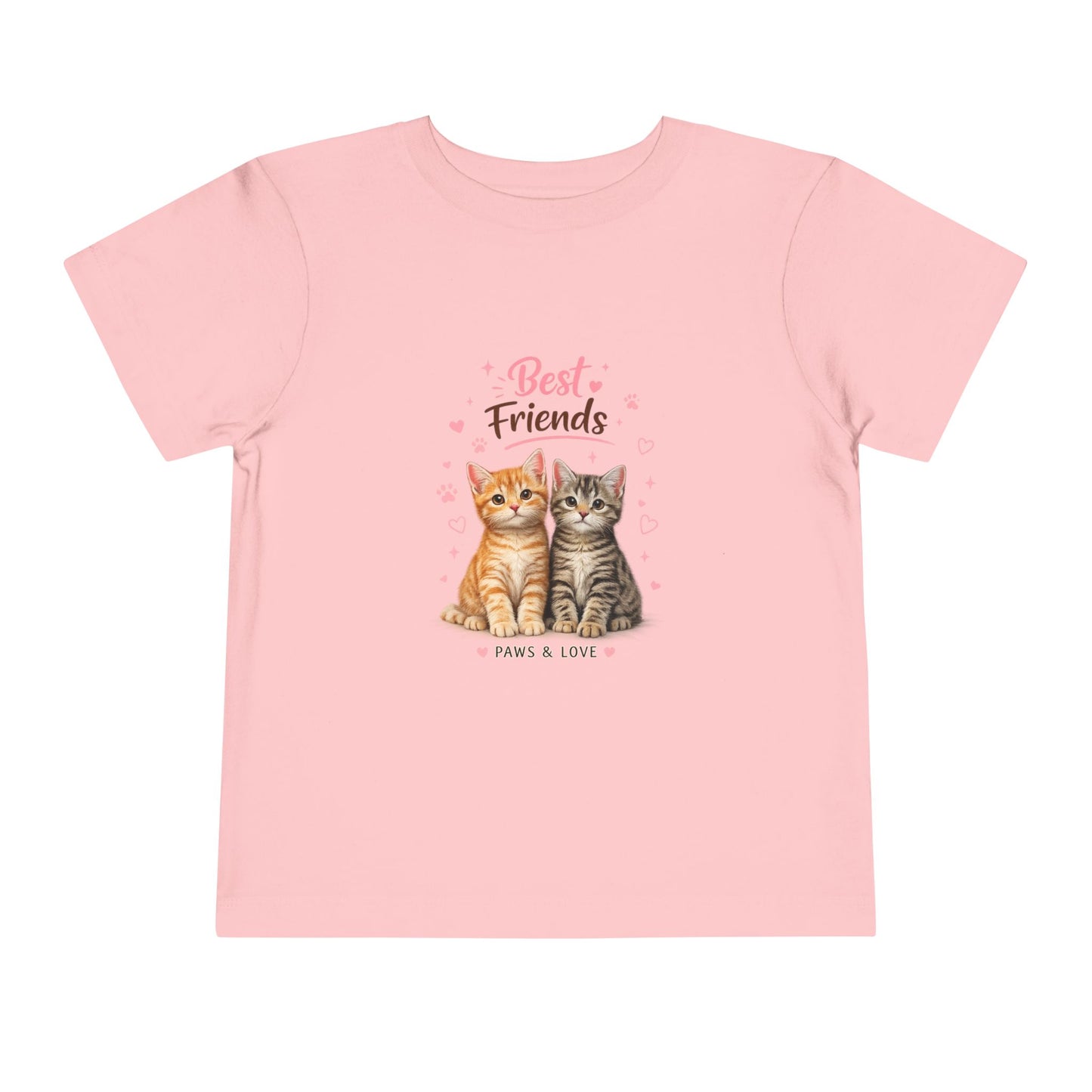 Best Friends Kitten Toddler Tee — Paws & Love Cute Cat Shirt