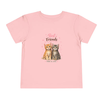 Best Friends Kitten Toddler Tee — Paws & Love Cute Cat Shirt