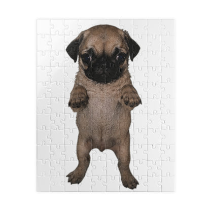Cute Pug  Puppy Standing Jigsaw  Puzzle
