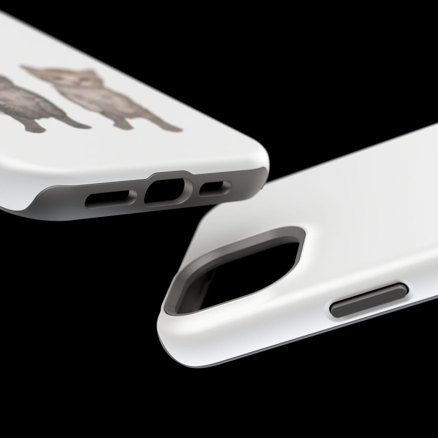 Duo Cute Kitten  Magnetic Impact-Resistant Phone Case