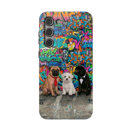 Puppy Squad Graffiti Phone Case — Impact-Resistant Protective Case