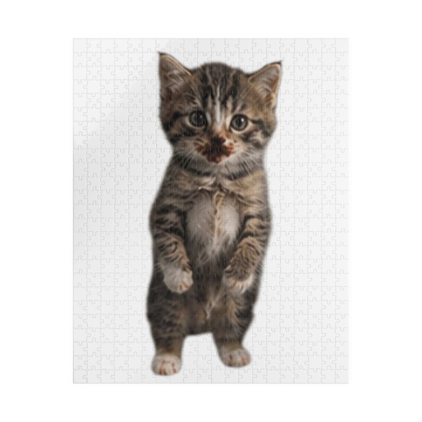 Cute Standing Tabby Kitten Jigsaw Puzzle