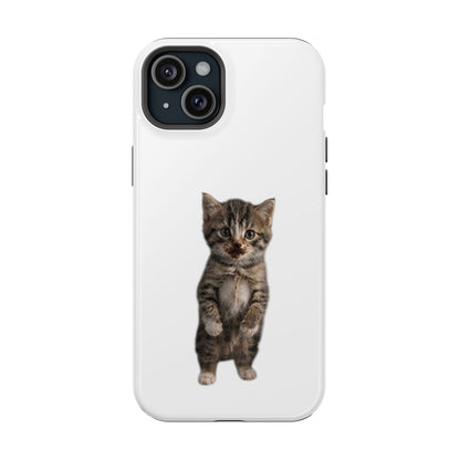 Cute Standing Kitten Magnetic Impact-Resistant Phone Case