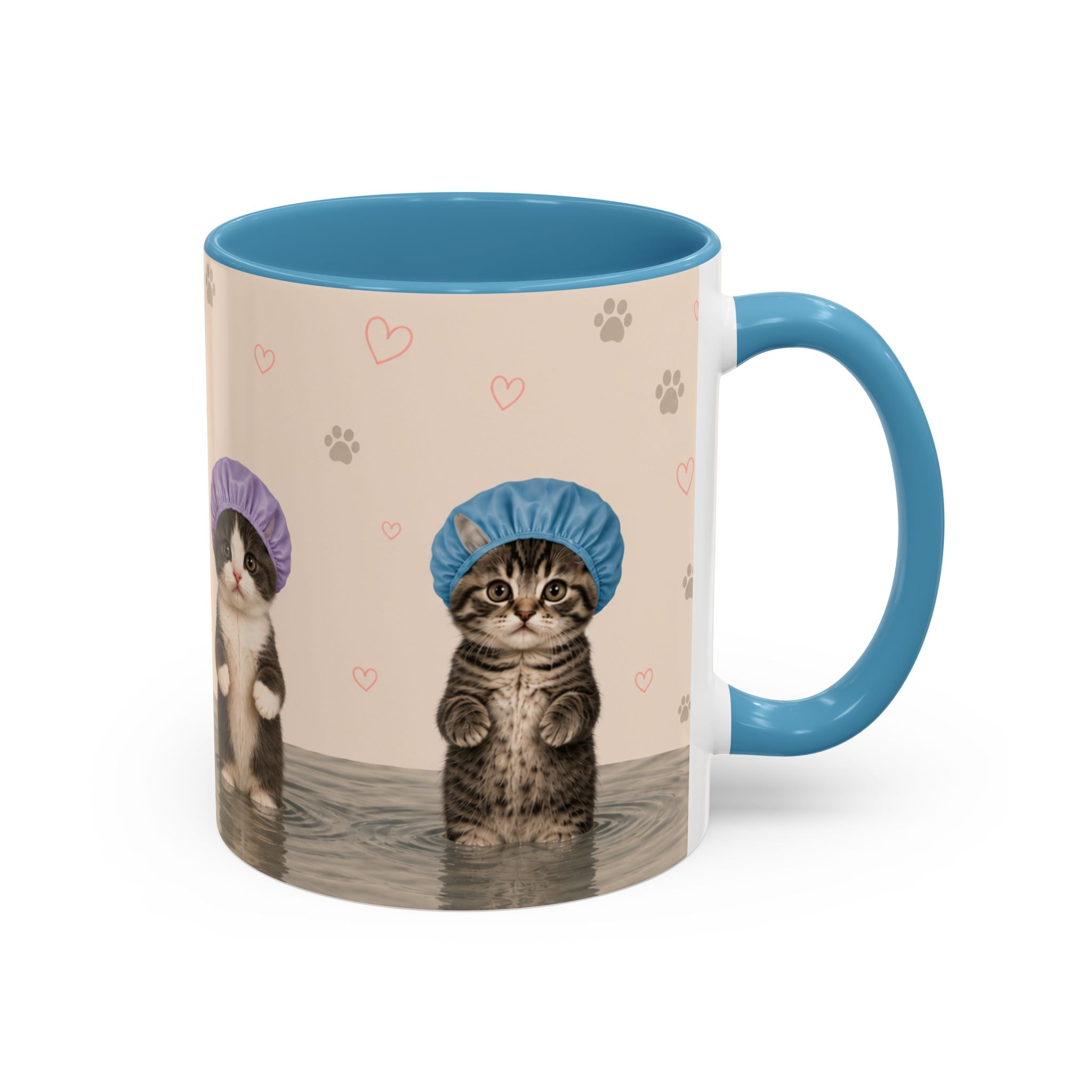 Cute Kittens in Shower Caps Accent Coffee Mug – 11/15oz