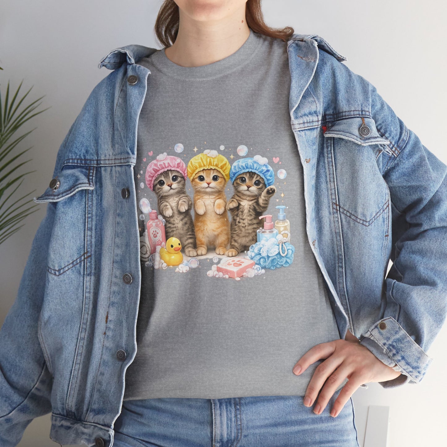 Cute Kittens Bath Time T-Shirt