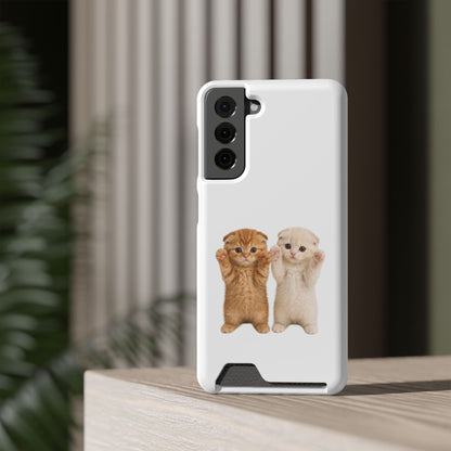 Cute Kittens Phone Case with Card Holder