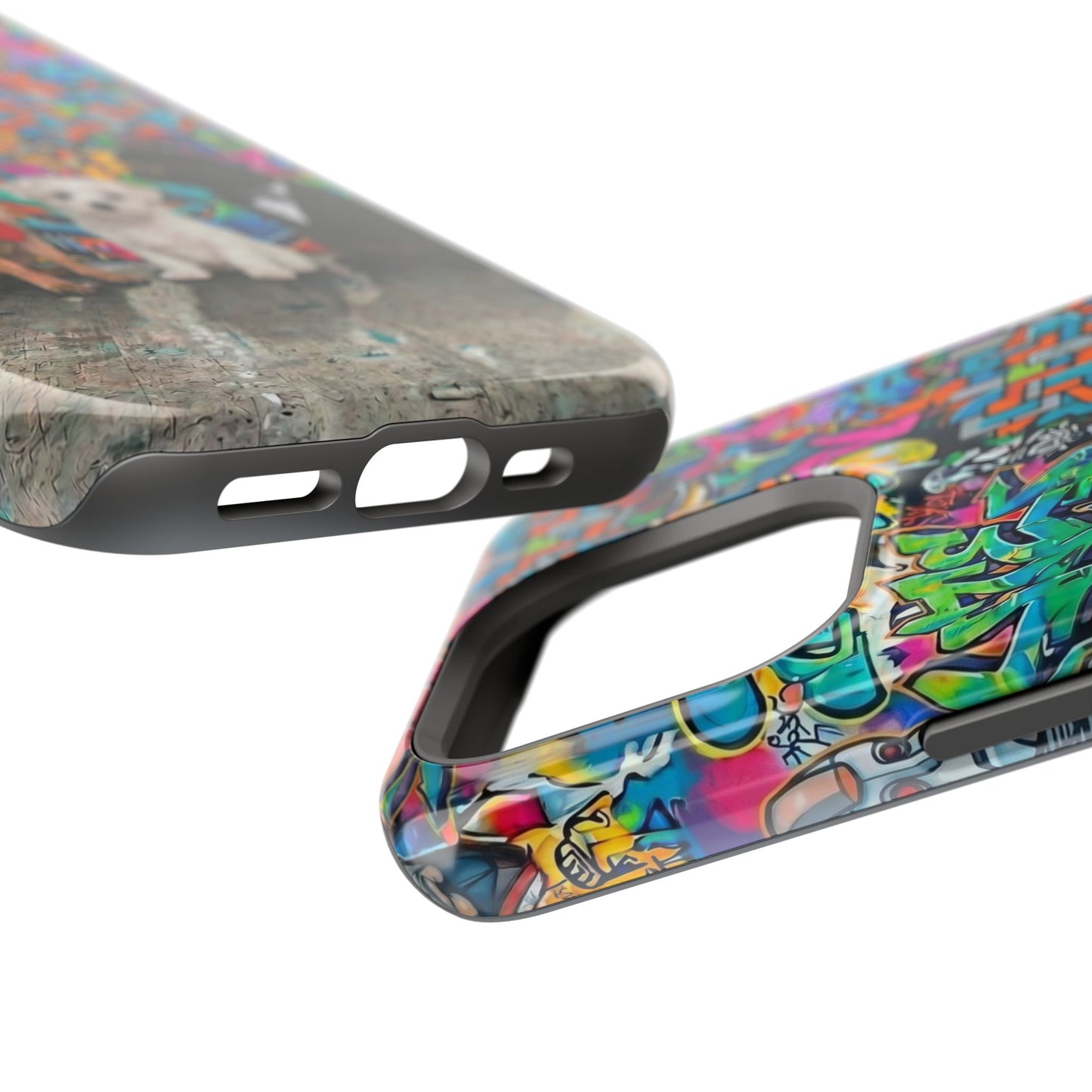 Puppy Squad Graffiti Phone Case — Impact-Resistant Protective Case