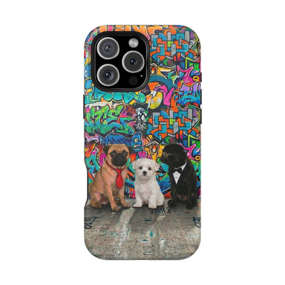 Puppy Squad Graffiti Phone Case — Impact-Resistant Protective Case