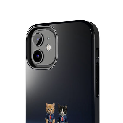 Phone Case — Cute Soccer Cats Design (Kawaii Kitten Football Fans)
