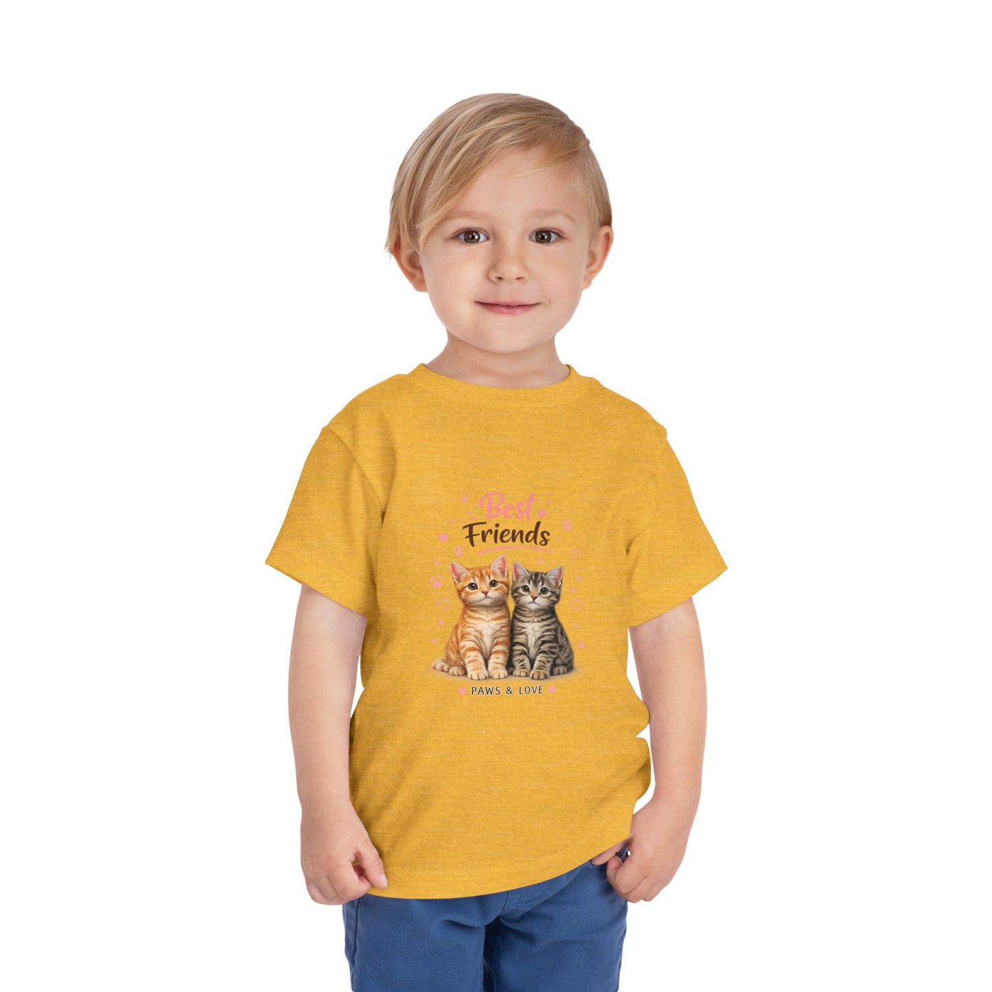 Best Friends Kitten Toddler Tee — Paws & Love Cute Cat Shirt