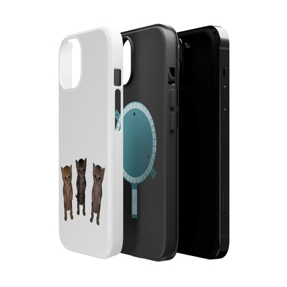 Cute Trio Kittens  Magnetic Impact-Resistant Phone Case