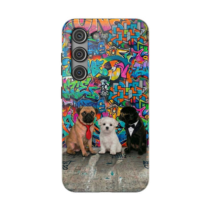 Puppy Squad Graffiti Phone Case — Impact-Resistant Protective Case