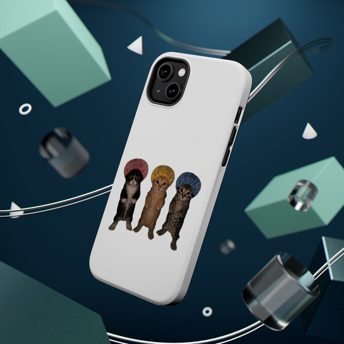 Cute Kittens in Bonnets  Magnetic Impact-Resistant Phone Case