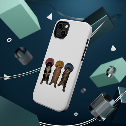 Cute Kittens in Bonnets  Magnetic Impact-Resistant Phone Case